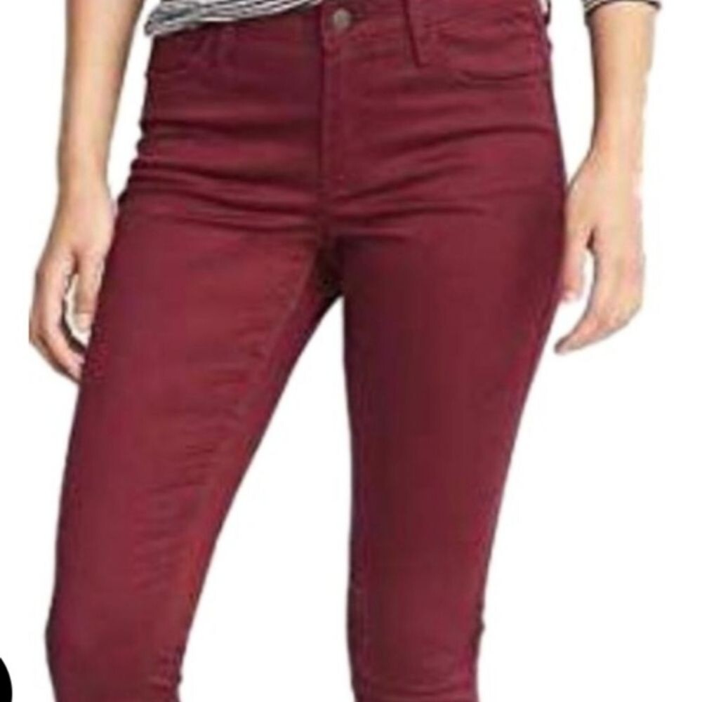 Old Navy Rockstar Academia High Rise Dark Mauve Super Skinny Jeans 2P